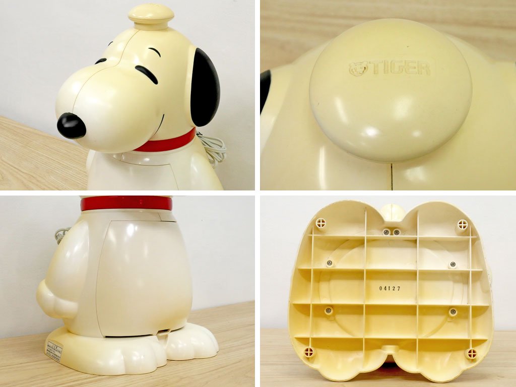 タイガー魔法瓶 TIGER スヌーピー型 SNOOPY 電動かき氷器 ABO-A10Z 氷削り器 製氷カップ付き 廃番品 ●