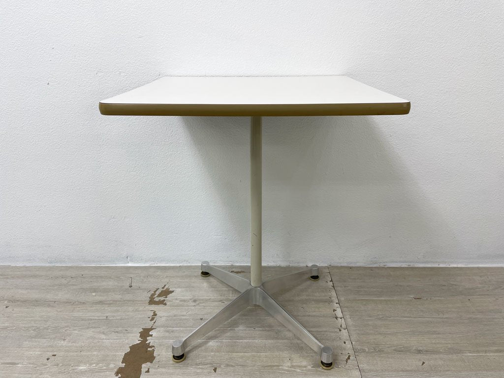 ハーマンミラー Herman Miller コントラクトテーブル Contract table スクエア カフェテーブル ダイニングテーブル W60 C&Rイームズ ミッドセンチュリー ●