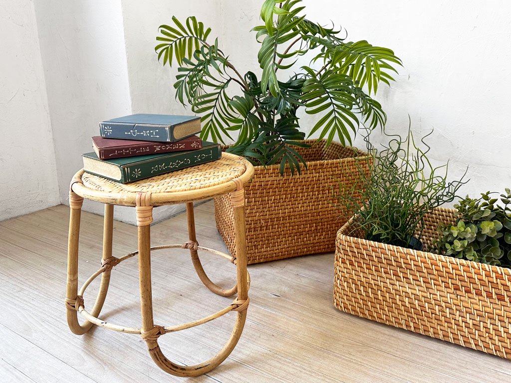 ジャーナルスタンダード ファニチャー journal standard Furniture クレエ Creer ラタン プランタースタンド 花台 ★