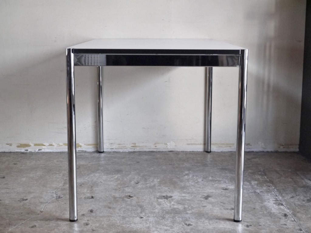 USMハラー USM Haller モジュラーファニチャー Modular Furniture ハラーテーブル ワークデスク W125cm パールグレーラミネート天板 ■