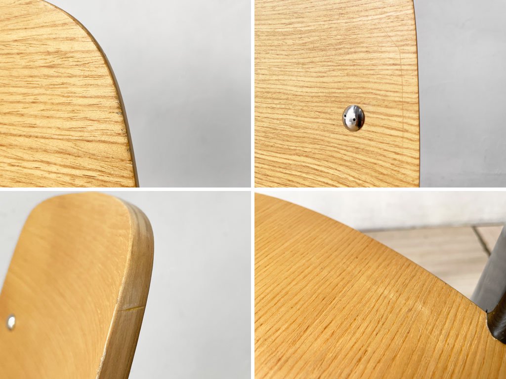 関家具 トーラスチェア Taurus Chair ダイニングチェア アッシュ材×スチール ブラックカラー インダストリアル B ★