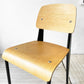 関家具 トーラスチェア Taurus Chair ダイニングチェア アッシュ材×スチール ブラックカラー インダストリアル A ★
