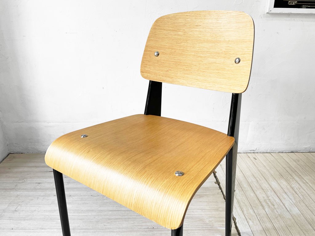 関家具 トーラスチェア Taurus Chair ダイニングチェア アッシュ材×スチール ブラックカラー インダストリアル A ★