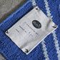 ムムス MUM's スクエアラグ Ravi ホワイト × ブルー カーペット 91cm 手織り絨毯 フィンランド ■