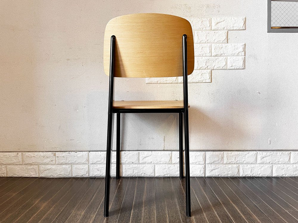 関家具 トーラスチェア Taurus Chair ダイニングチェア アッシュ材×スチール ブラックカラー インダストリアル  定価￥16,830- B ◎