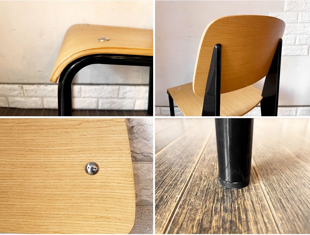 関家具 トーラスチェア Taurus Chair ダイニングチェア アッシュ材×スチール ブラックカラー インダストリアル  定価￥16,830- B ◎