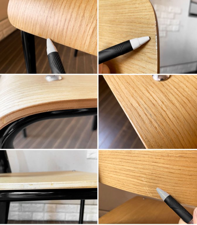 関家具 トーラスチェア Taurus Chair ダイニングチェア アッシュ材×スチール ブラックカラー インダストリアル  定価￥16,830- B ◎