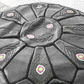 モロッコ Morocco プフ Pouf クッションカバー スツール レザー ブラック アフリカ ◇