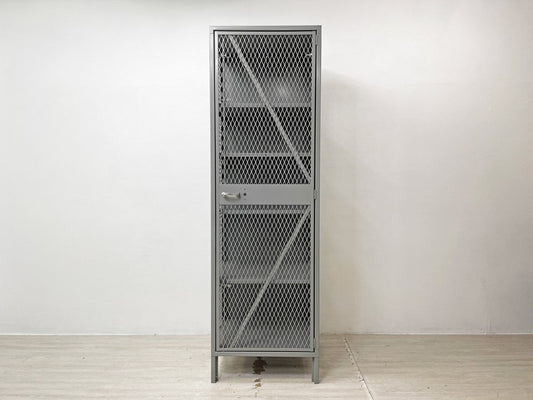 リオン LYON メッシュロッカー MESH LOCKER スチール グレー W61 パシフィックファニチャー P.F.S取扱 インダストリアル USA 定価￥176,000- ●