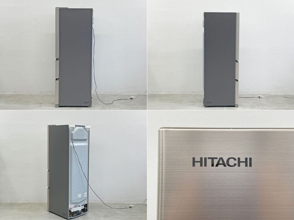 日立 HITACHI 3ドア ノンフロン冷凍冷蔵庫 シャンパンカラー R-V32NV 315L スリムタイプ 右開き 2020年製 庫内美品 〓