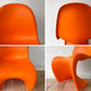 ヴィトラ vitra. パントンチェア Panton Chair オレンジ ヴェルナー・パントン Verner Panton スタッキングチェア ミッドセンチュリー スペースエイジ B ◇