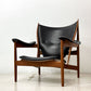 ワンコレクション Onecollection チーフテン チェア Chieftain Chair ラウンジチェア チーク材 本革 ブラック フィン・ユール Finn Juhl 北欧 デンマーク ●