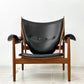 ワンコレクション Onecollection チーフテン チェア Chieftain Chair ラウンジチェア チーク材 本革 ブラック フィン・ユール Finn Juhl 北欧 デンマーク ●