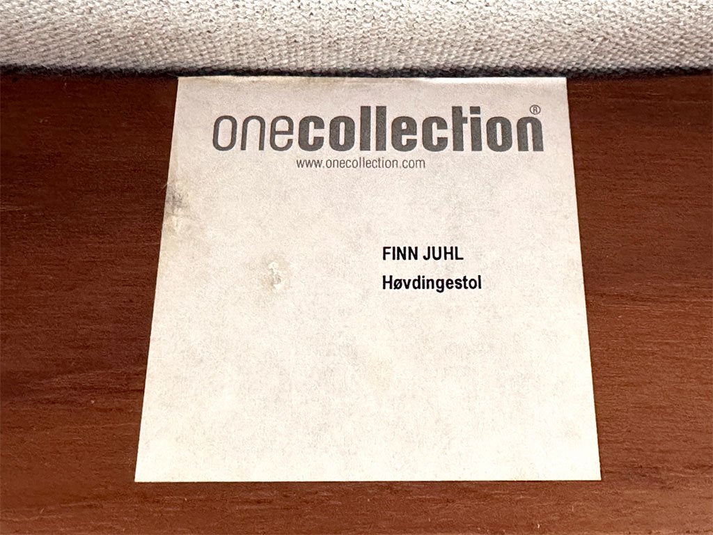 ワンコレクション Onecollection チーフテン チェア Chieftain Chair ラウンジチェア チーク材 本革 ブラック フィン・ユール Finn Juhl 北欧 デンマーク ●