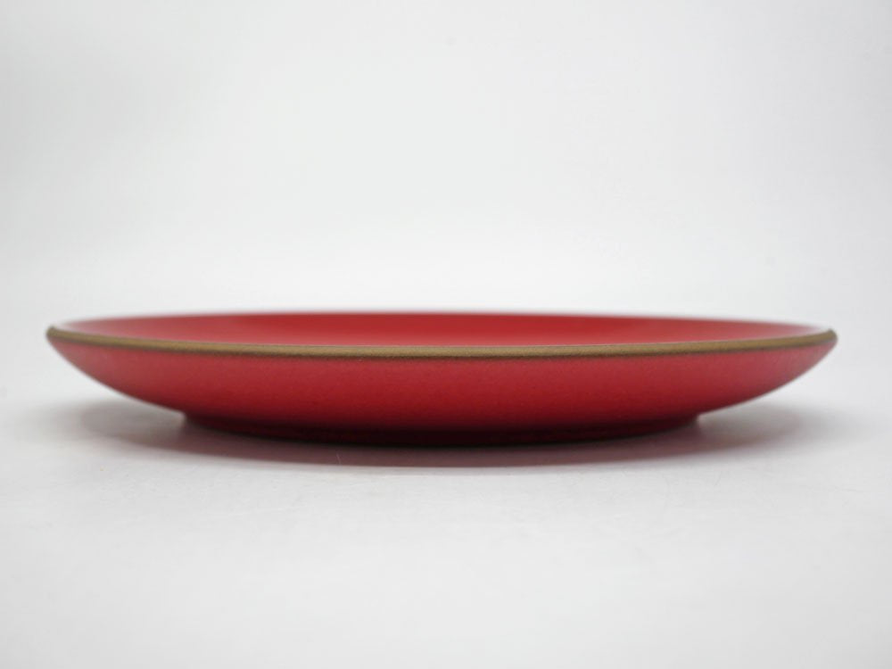 ヒースセラミックス HEATH CERAMICS サラダプレート Coupe Salad Plate 平皿 Φ21.5cm レッド 陶器 アメリカ ミッドセンチュリー A ●