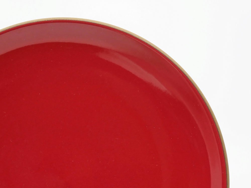 ヒースセラミックス HEATH CERAMICS サラダプレート Coupe Salad Plate 平皿 Φ21.5cm レッド 陶器 アメリカ ミッドセンチュリー A ●