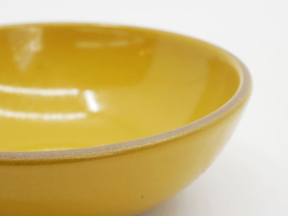 ヒースセラミックス HEATH CERAMICS デザートボウル Dessert Bowl Φ13.5cm イエロー 陶器 アメリカ ミッドセンチュリー ビンテージ B ●