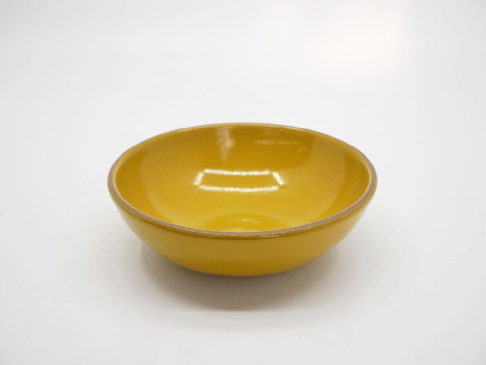 ヒースセラミックス HEATH CERAMICS デザートボウル Dessert Bowl Φ13.5cm イエロー 陶器 アメリカ ミッドセンチュリー ビンテージ A ●