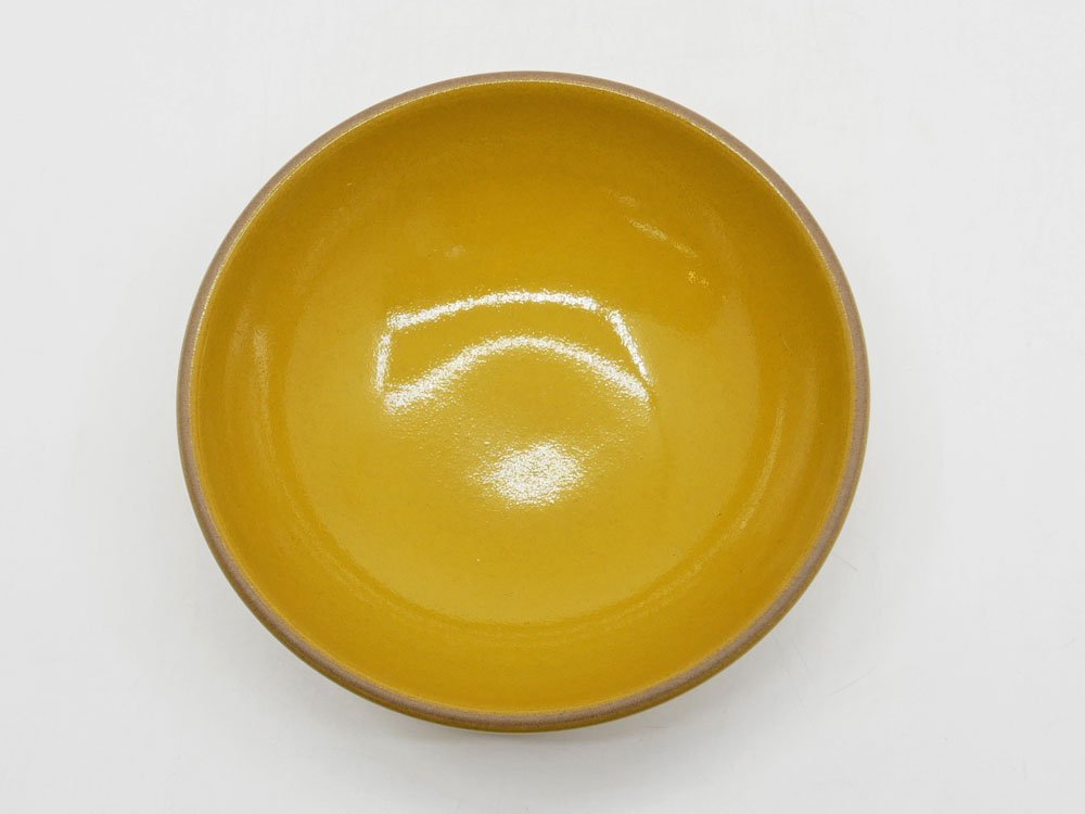 ヒースセラミックス HEATH CERAMICS デザートボウル Dessert Bowl Φ13.5cm イエロー 陶器 アメリカ ミッドセンチュリー ビンテージ A ●