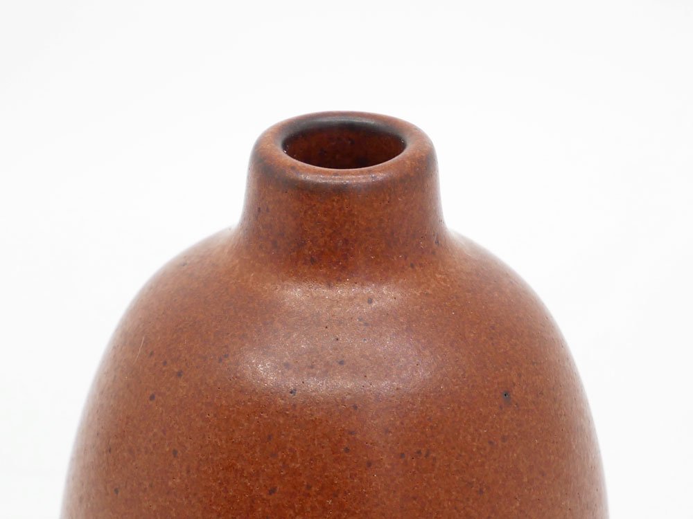 ヒースセラミックス HEATH CERAMICS バッドベース Bud Vase 一輪挿し ブラウン 陶器 アメリカ ミッドセンチュリー ●