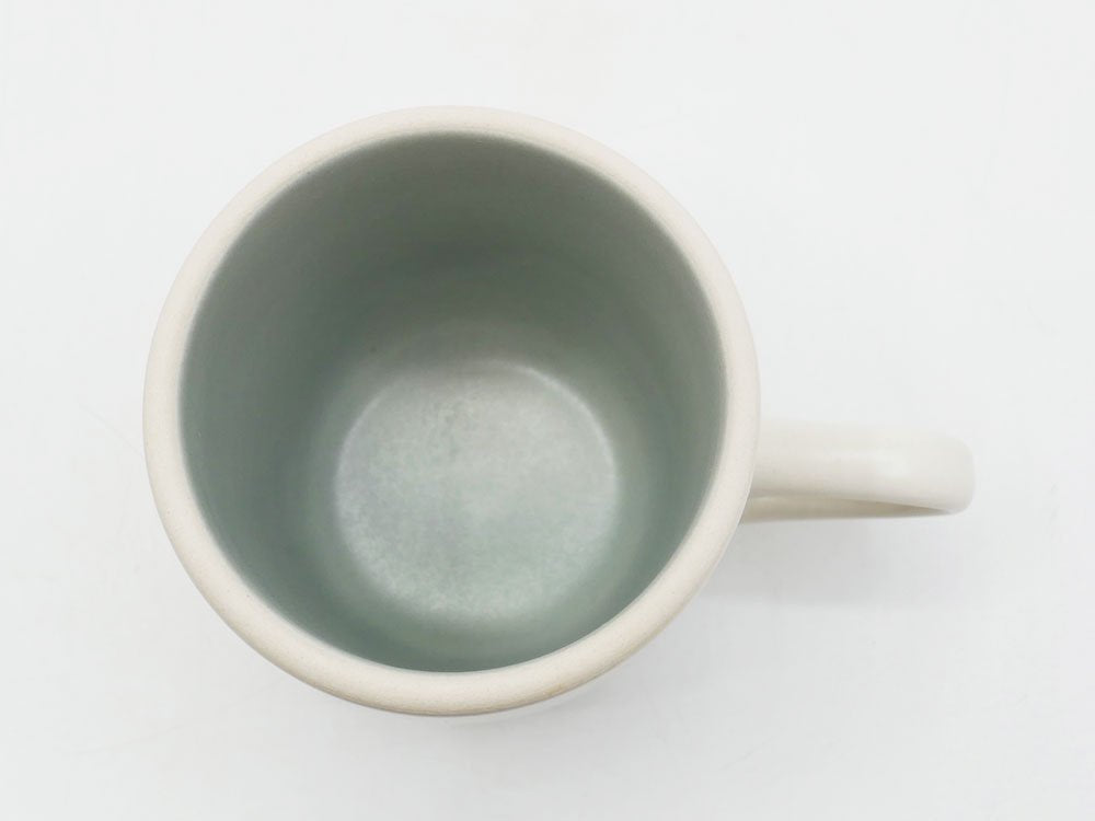 ヒースセラミックス HEATH CERAMICS スタジオマグ Studio Mug ホワイト ツートン 陶器 アメリカ ミッドセンチュリー B ●