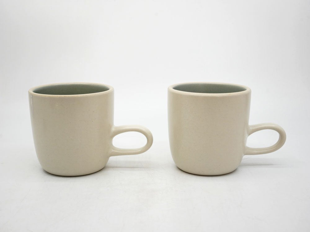 ヒースセラミックス HEATH CERAMICS スタジオマグ Studio Mug ホワイト ツートン 陶器 アメリカ ミッドセンチュリー B ●