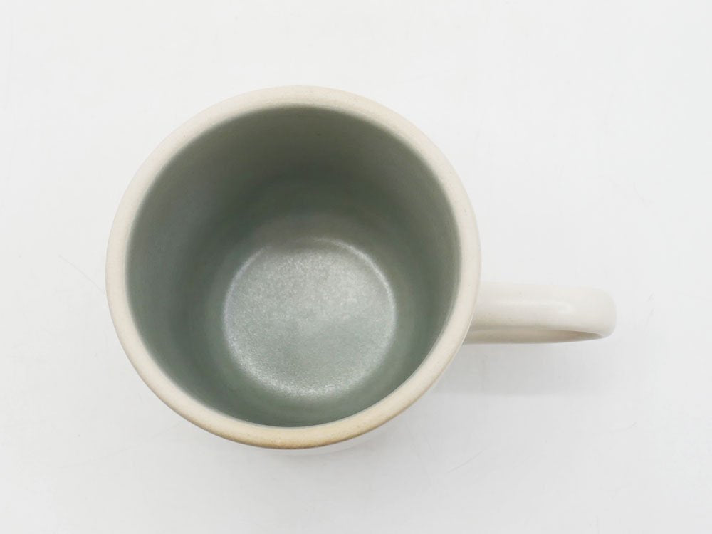 ヒースセラミックス HEATH CERAMICS スタジオマグ Studio Mug ホワイト ツートン 陶器 アメリカ ミッドセンチュリー A ●