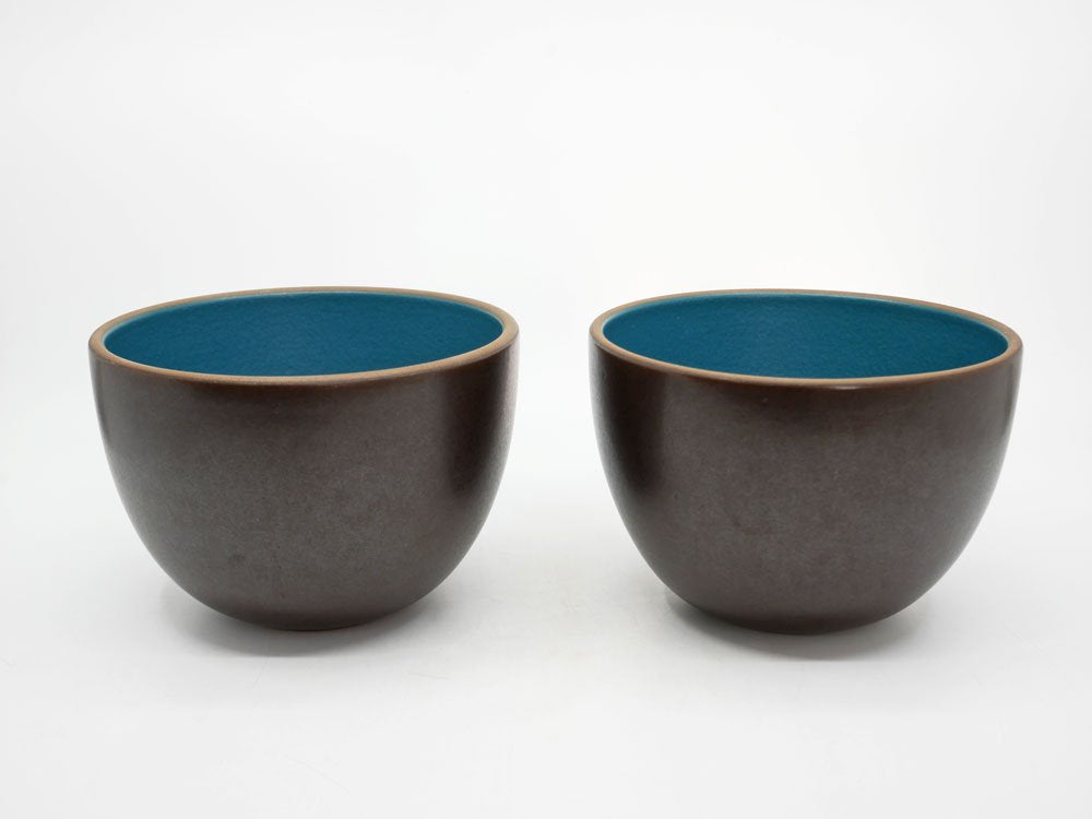 ヒースセラミックス HEATH CERAMICS ディープ サービングボウル Deep Serving Bowl Φ15cm ブルー 陶器 アメリカ ミッドセンチュリー B ●