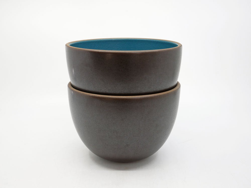 ヒースセラミックス HEATH CERAMICS ディープ サービングボウル Deep Serving Bowl Φ15cm ブルー 陶器 アメリカ ミッドセンチュリー B ●