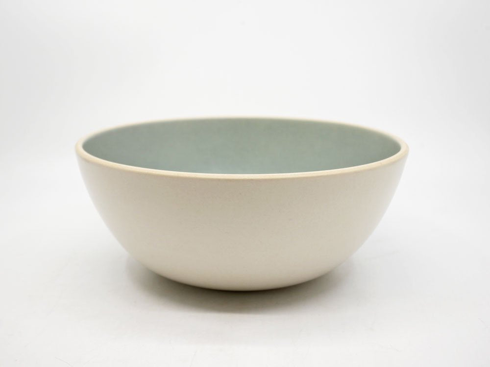 ヒースセラミックス HEATH CERAMICS サービングボウル Serving Bowl Φ21cm ホワイト ツートン 陶器 アメリカ ミッドセンチュリー ●