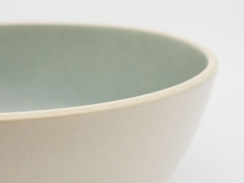 ヒースセラミックス HEATH CERAMICS サービングボウル Serving Bowl Φ21cm ホワイト ツートン 陶器 アメリカ ミッドセンチュリー ●