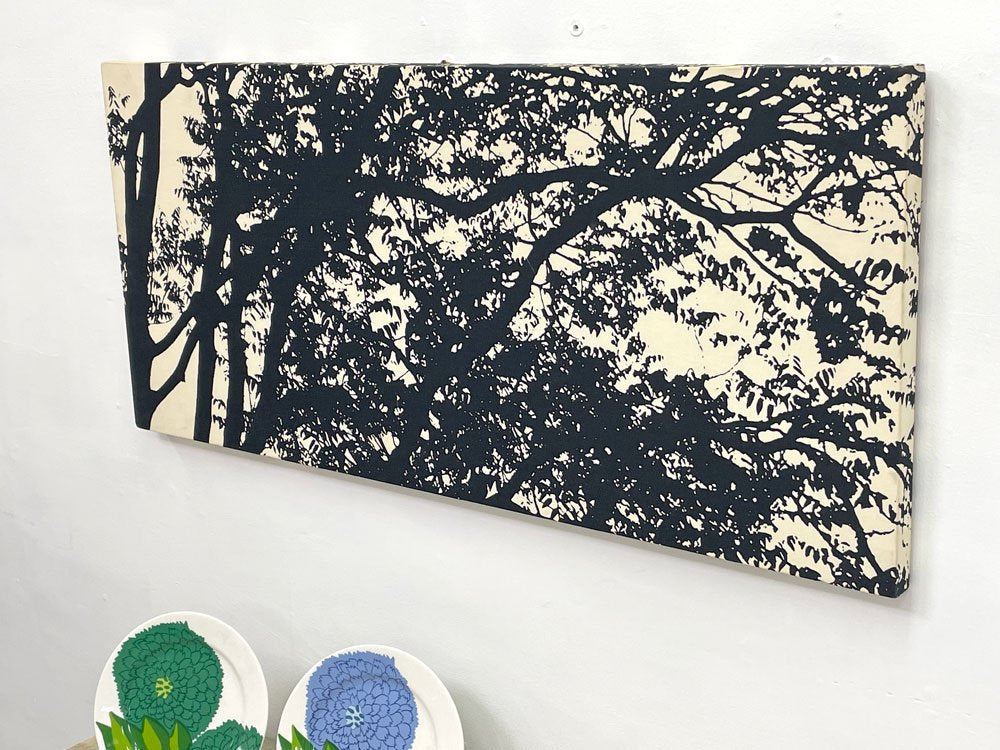 マリメッコ marimekko トゥーリ TUULI ファブリックパネル マイヤ・イソラ W90×H40cm モノトーン ブラック＆ホワイト 壁掛けインテリア 北欧 フィンランド ●