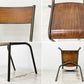 フランスビンテージ French Vintage Mullca 510 chair メタル×プライウッド スタッキング スクールチェア 工業系 フェール トラヴァイユ FER TRAVAIL 購入 ●