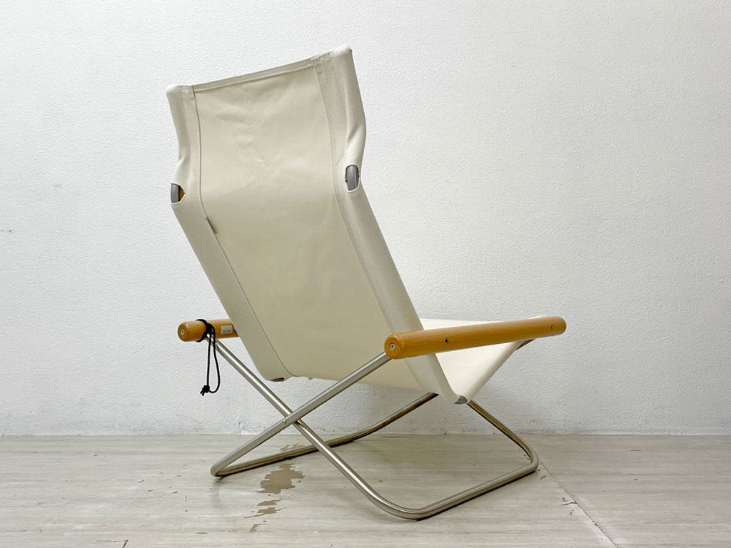 ニーチェア エックス Ny chair X フォールディングチェア 折畳チェア ナチュラル ホワイト 新居猛 MoMA 定価￥51,700- ●