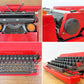 オリベッティ olivetti バレンタイン Valentine タイプライター 赤いバケツ エットーレ・ソットサス Ettore Sottsass スペイン製 MoMA ビンテージ ●