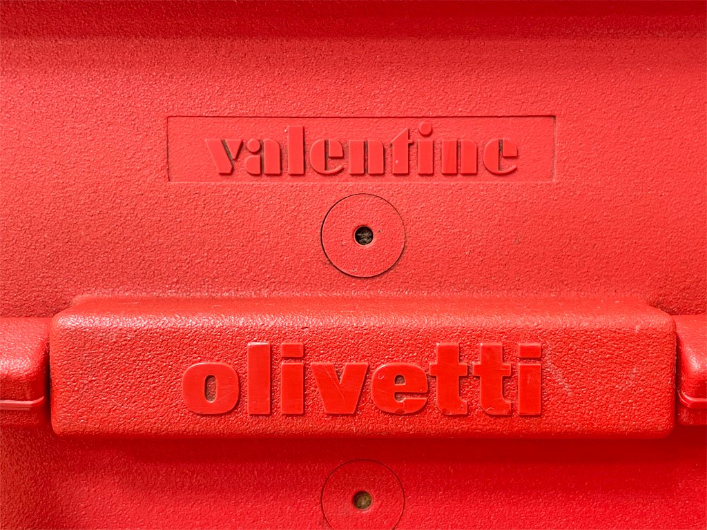 オリベッティ olivetti バレンタイン Valentine タイプライター 赤いバケツ エットーレ・ソットサス Ettore Sottsass スペイン製 MoMA ビンテージ ●