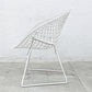 ノル Knoll ノール ダイアモンド チェア Diamond Chair ラウンジチェア ホワイト ワイヤーチェア ハリーベルトイヤ Harry Bertoia 〓