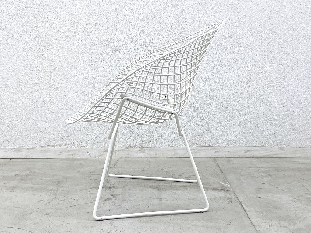 ノル Knoll ノール ダイアモンド チェア Diamond Chair ラウンジチェア ホワイト ワイヤーチェア ハリーベルトイヤ Harry Bertoia 〓