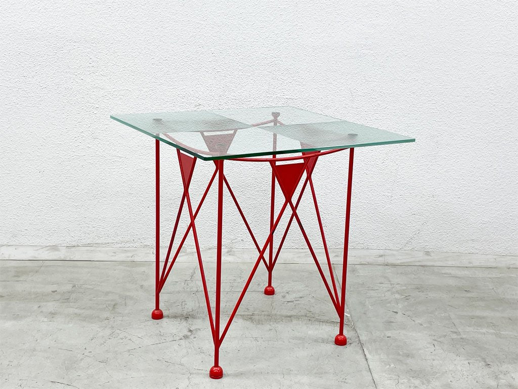 ミッドウェイ3 Midway ビンテージ ガラス ダイニングテーブル Vintage Glass table フランクロイドライト Frank Lloyd Wright 〓