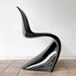 ヴィトラ vitra パントンチェア クラシック ヴェルナーパントン Verner Panton  FRP製 ブラック スペースエイジ ミッドセンチュリー ◇