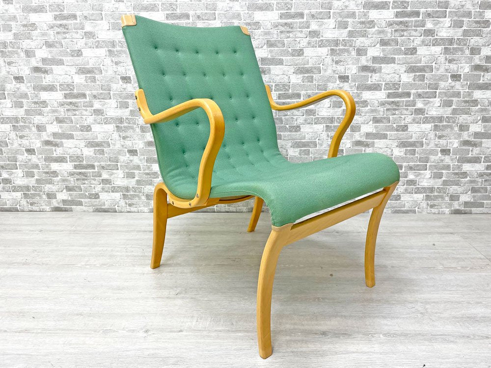 ブルーノマットソン インターナショナル BRUNO MATHSSON INTERNATIONAL ミナチェア Mina chair ビンテージ ファブリック 北欧 スウェーデン ●