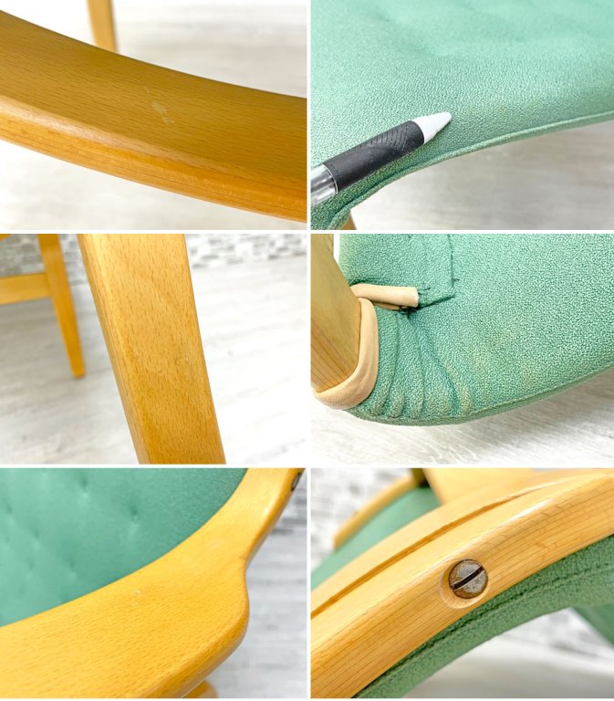 ブルーノマットソン インターナショナル BRUNO MATHSSON INTERNATIONAL ミナチェア Mina chair ビンテージ ファブリック 北欧 スウェーデン ●