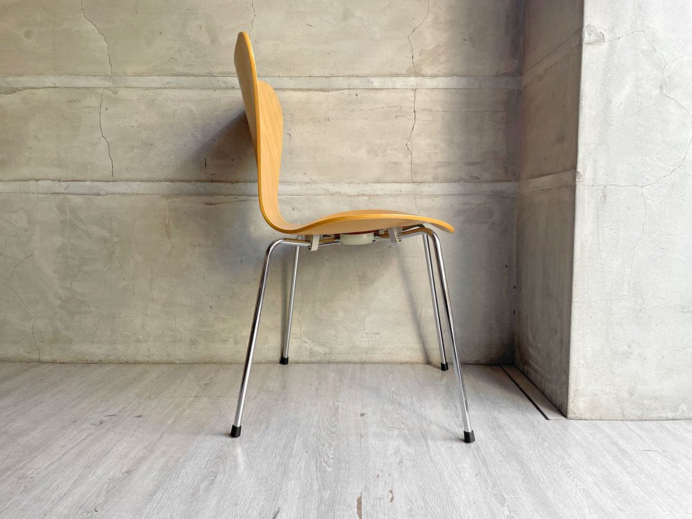 フリッツハンセン Fritz Hansen セブンチェア アルネヤコブセン ナチュラル ビーチ材 ベントハンセンモブラー シートパッド付き 北欧家具 ♪