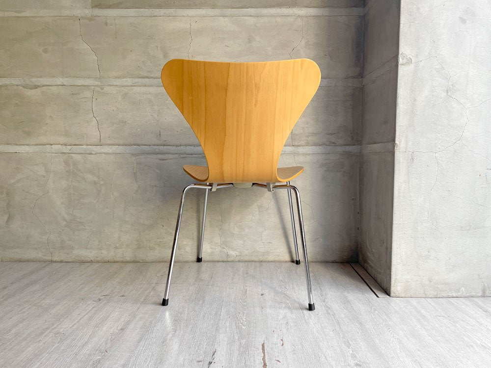 フリッツハンセン Fritz Hansen セブンチェア アルネヤコブセン ナチュラル ビーチ材 ベントハンセンモブラー シートパッド付き 北欧家具 ♪