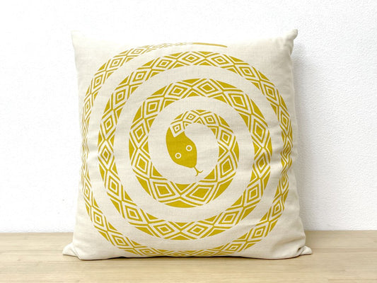 ヴィトラ vitra グラフィックプリントピローズ Graphic Print Pillows スネーク Snake フェザークッション 60cm コットン100％ アレキサンダー・ジラルド ●