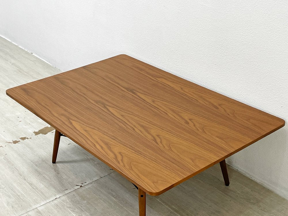 ハーマンミラー Herman Miller イームズ コーヒーテーブル EAMES COFFEE TABLE センターテーブル ウォールナット ブラックワイヤー 定価236,500円 ●