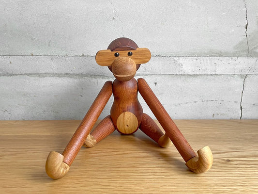 カイボイスン Kay Bojesen モンキー Monkey チーク材 Sサイズ 木製フィギュア デンマーク 北欧 現行品 定価￥24,750- ♪