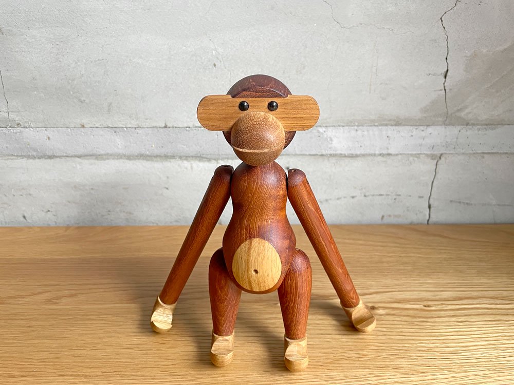 カイボイスン Kay Bojesen モンキー Monkey チーク材 Sサイズ 木製フィギュア デンマーク 北欧 現行品 定価￥24,750- ♪