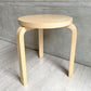 アルテック Artek スツール60 Stool60 3本脚 アルヴァ・アアルト バーチ材 フィンランド 北欧家具 ナチュラル A ♪