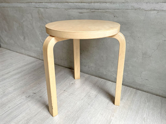 アルテック Artek スツール60 Stool60 3本脚 アルヴァ・アアルト バーチ材 フィンランド 北欧家具 ナチュラル A ♪